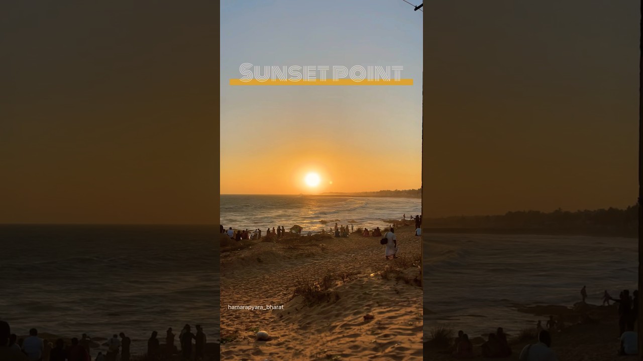 Sunset point kanyakumari 🌅 #kanyakumari #tamilnadu #sunset #beauty #beach #india #tourism #kerala