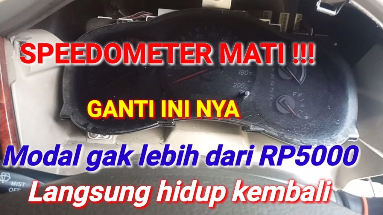 Cara mudah memperbaiki speedometer Inova / fortuner yang mati