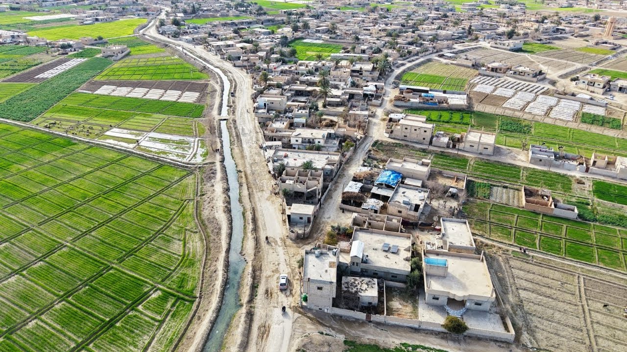 حي الجعفر في مدينة القورية تصوير جوي