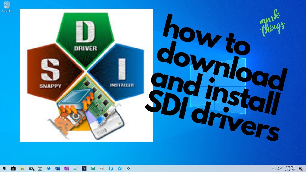 how to download and install SDI drivers (step by step)