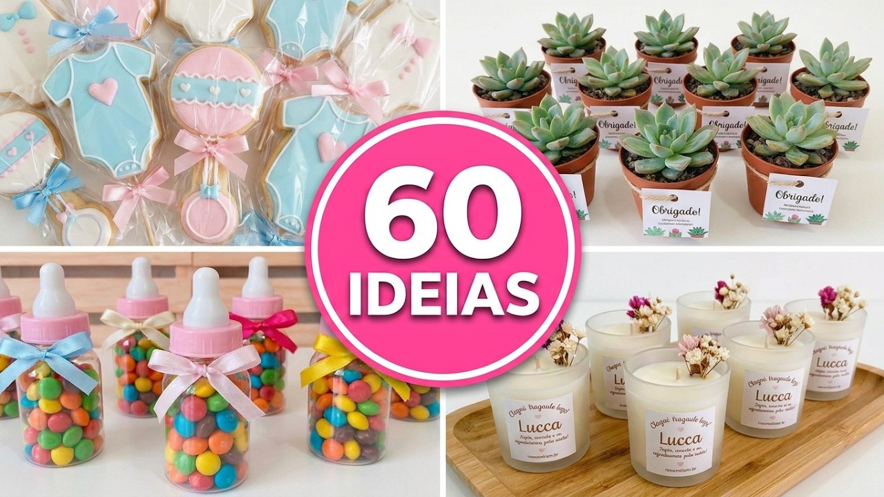 60 Lembrancinhas de Chá de Bebê Que Vão Encantar Seus Convidados!