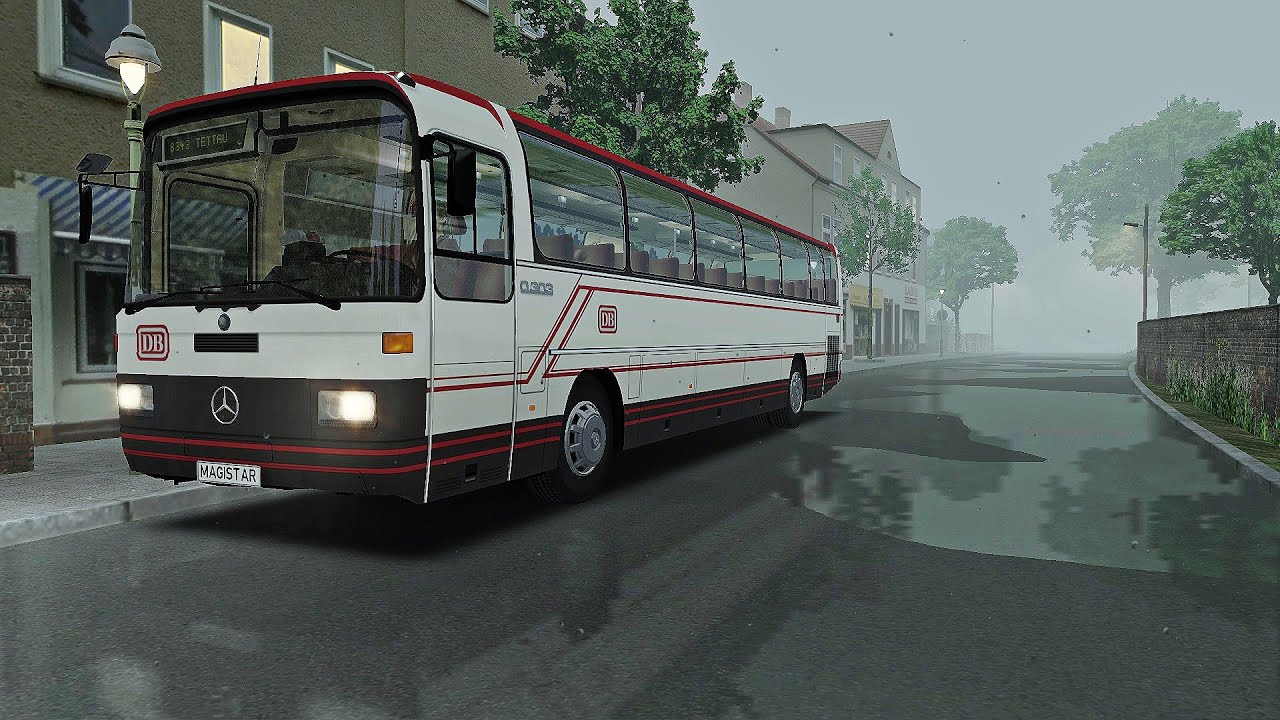 OMSI 2 - Mercedes-Benz O303 15KHP-L - Tettau V1.0 - Line 8343 - Heavy Rain
