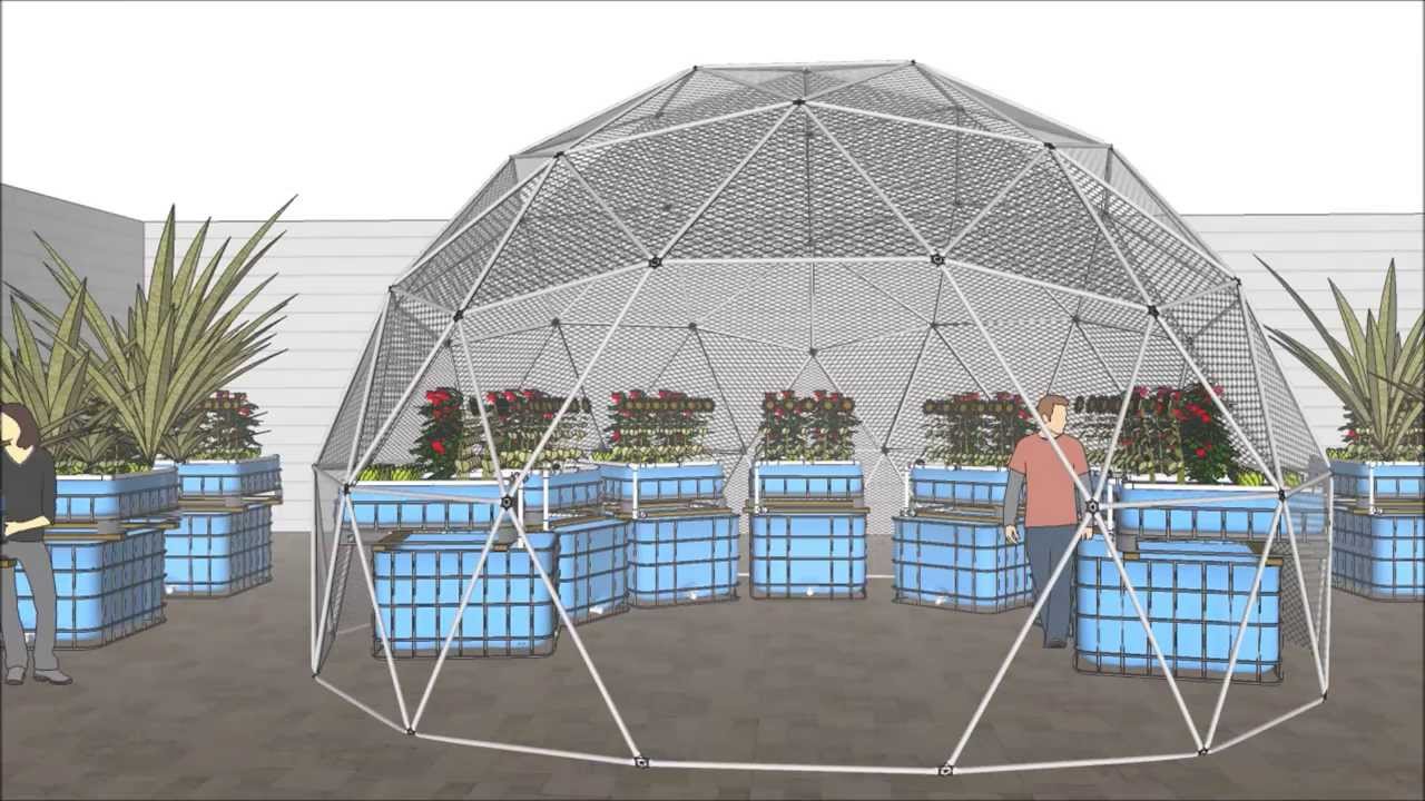 How to Google Sketchup Pt1 Geodesic Greenhouse: Australia's first roof top garden