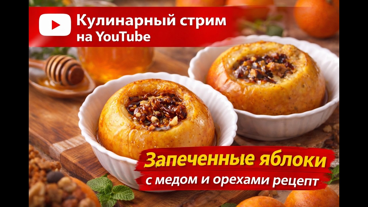 🍎 Яблоки с мёдом в микроволновке — быстро и вкусно! 🔴 Полезный десерт за 5 минут