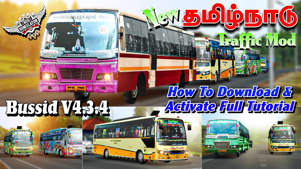 New தமிழ்நாடு Traffic Mod How To Download|Activate Fullreview Bussid V4.3.4 #rsgamingupdates#bus#mod