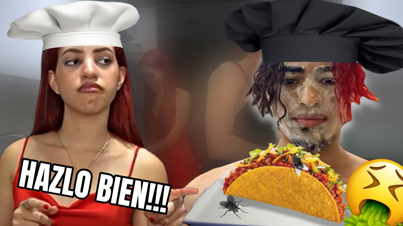 ReyDelaCity en una cita en la cocina preparando 👨‍🍳🌮tacos con Mspishers😍Termina bien…