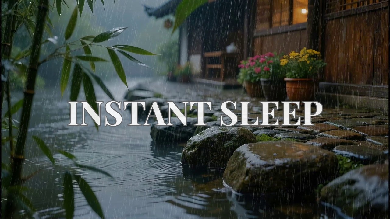 🔴 12 Hours Deeply Soothing Heavy Rain at a Remote Mountain Cabin for Instant Sleep 🌧️
