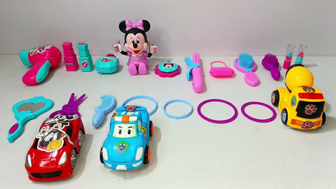 9:14 Minutes Satisfying Disney Minnie Mouse Pink Makeup Set Unboxing | Toys ASMR Review