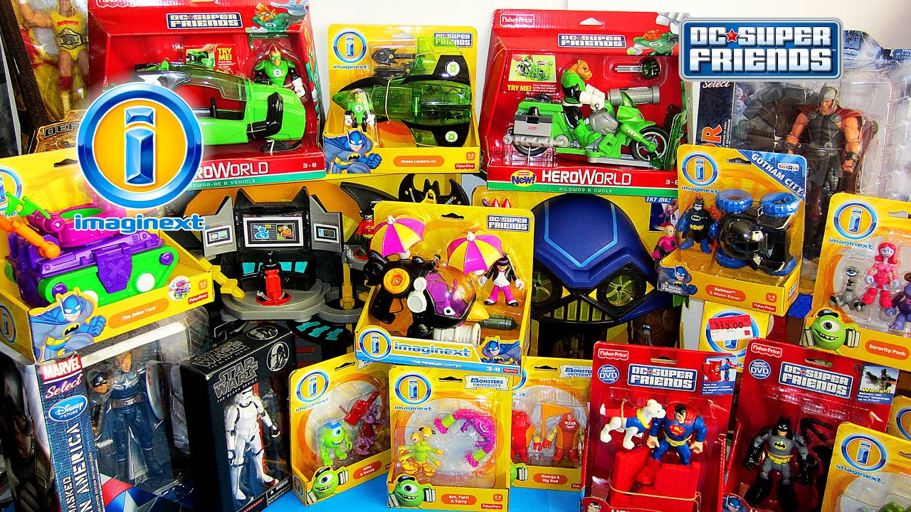 Imaginext Batman Joker The Penguin Hero World DC Super Friends Fisher-Price Marvel Toy Haul