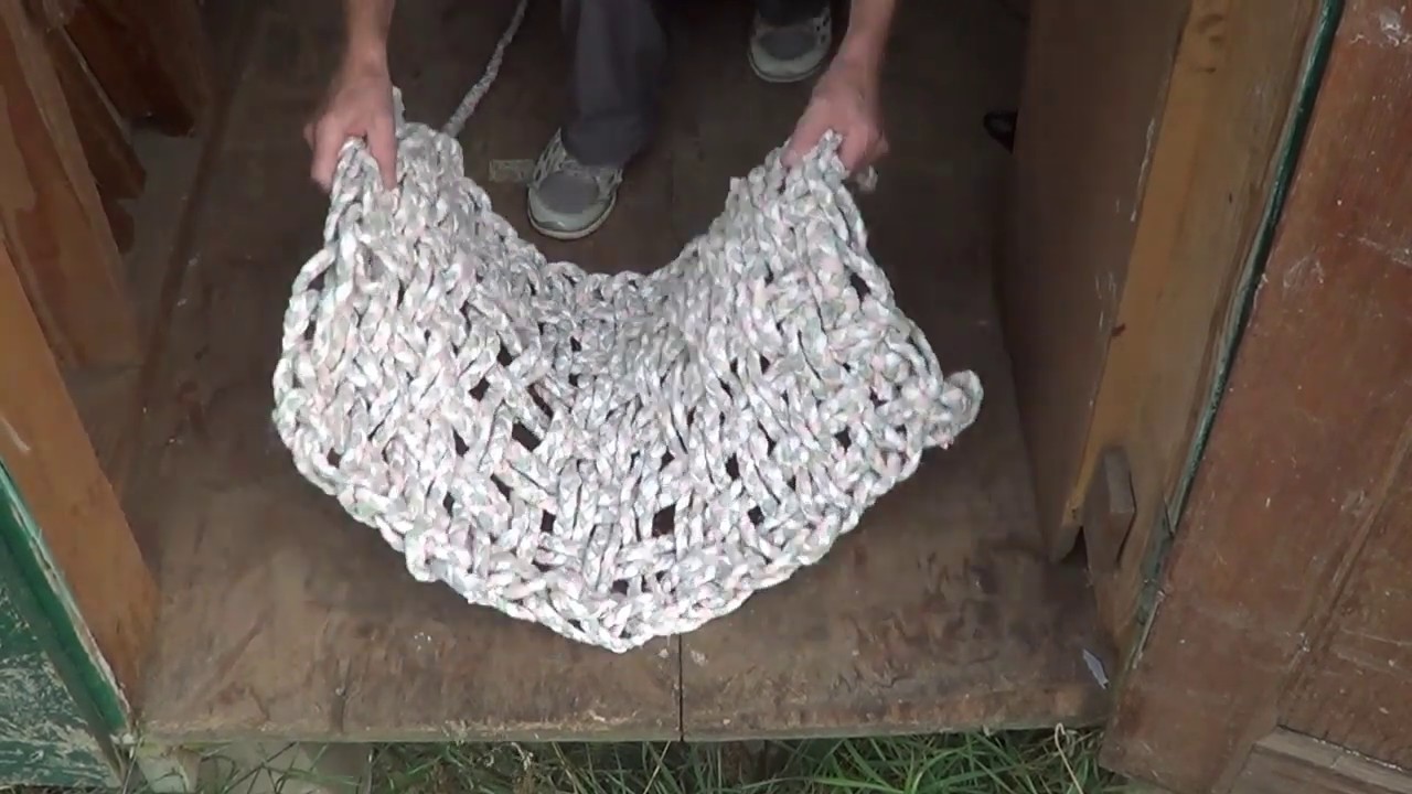 Baling Twine Crafts: Recycled Plastic Mat and Recycled Cloth Mat