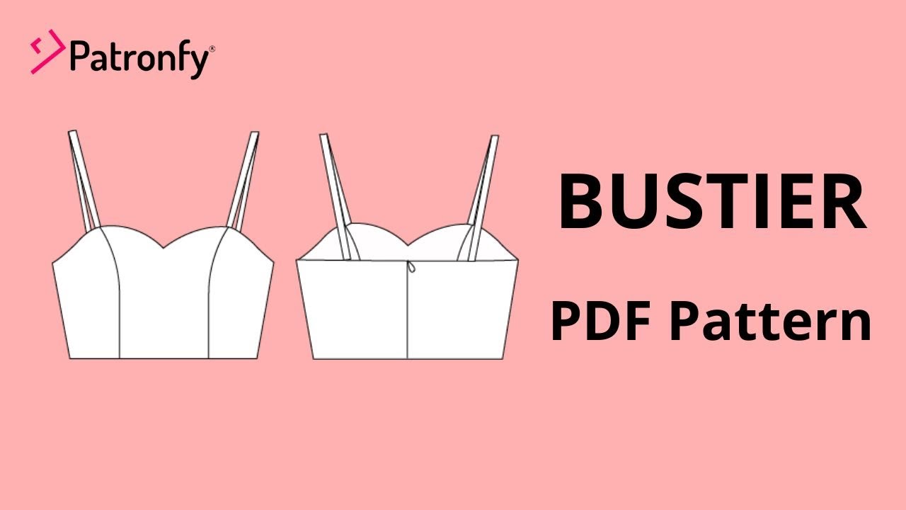 DIY Julia crop top | bustier pattern | Crop Top with sweetheart neckline