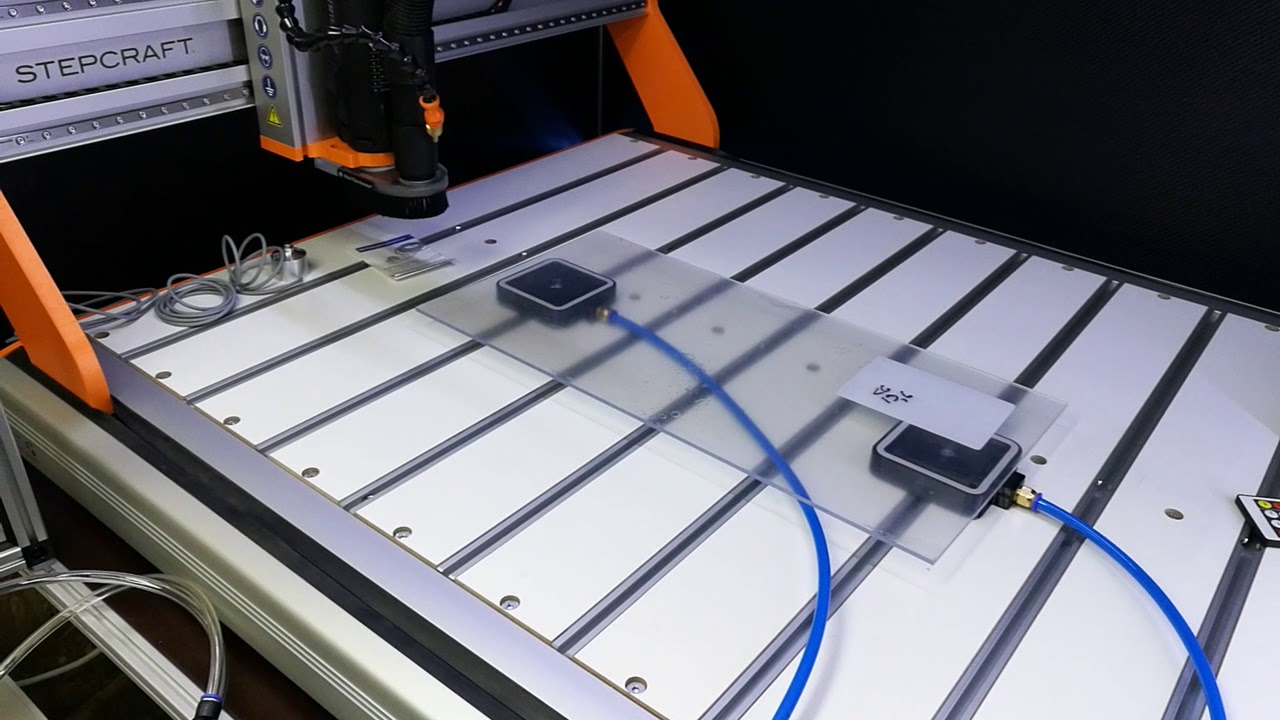I 3d printed two vacuum pads for my Stepcraft m1000 (posted on youtube) to test the system.