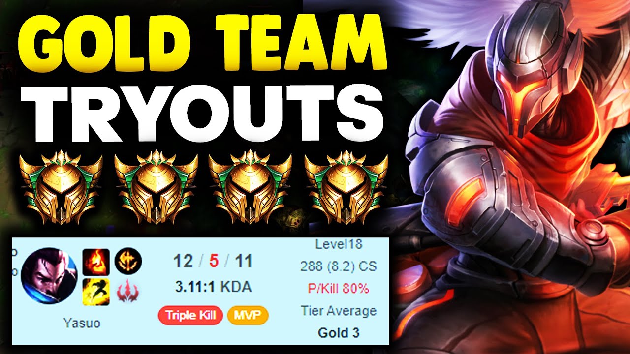 I pretended to be silver then tried out for a gold team... they called me out..