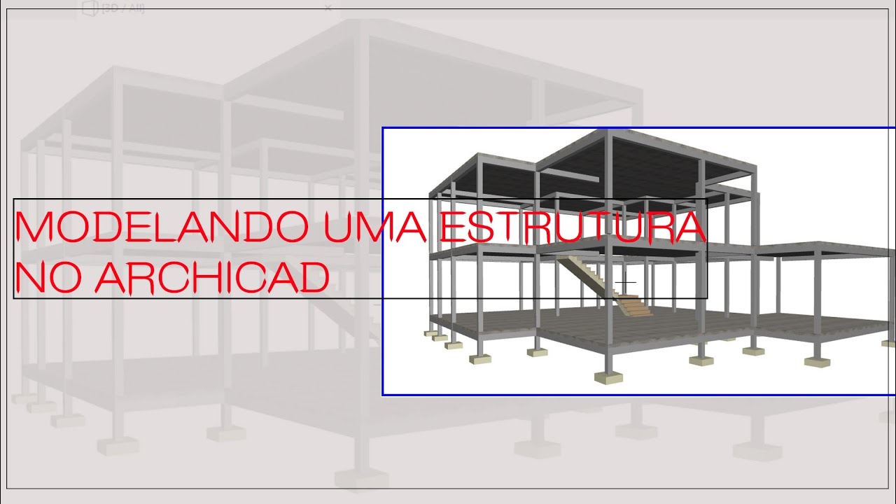 MODELANDO UMA ESTRUTURA NO ARCHICAD USANDO (pilar, lage, e viga)