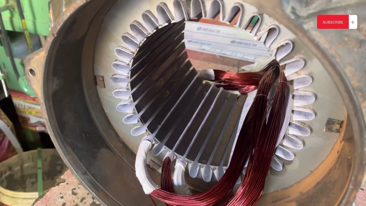 How to rewind 25.hp 36slots 3phase 1450rpm. Winding data connection with in hindi/urdu