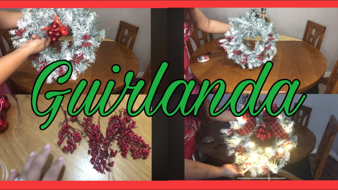 Natal: montando a guirlanda