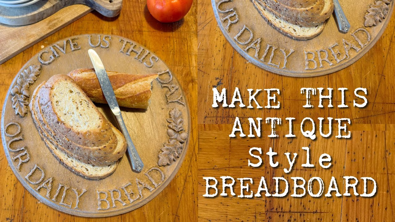 Antique Bread Board with IOD MOULDS and DIY PAINT