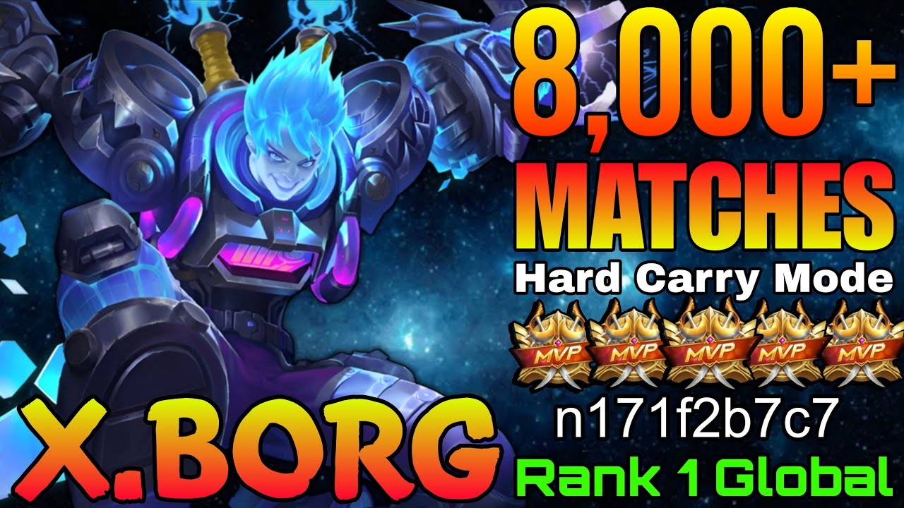 Hard Carry X.Borg Insane 8,000+ Matches - Top 1 Global X.Borg by n171f2b7c7 - Mobile Legends