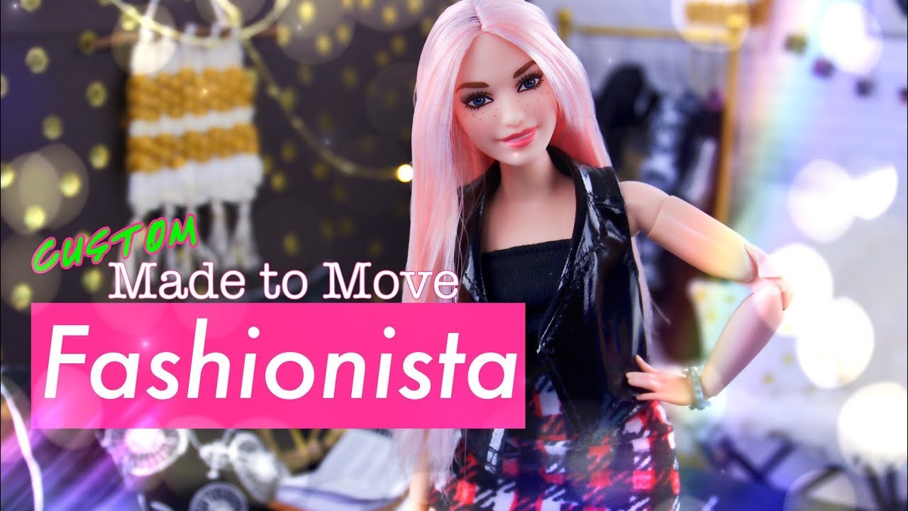 DIY - How to Make CUSTOM Made to Move Barbie Fashionista PLUS Bedroom