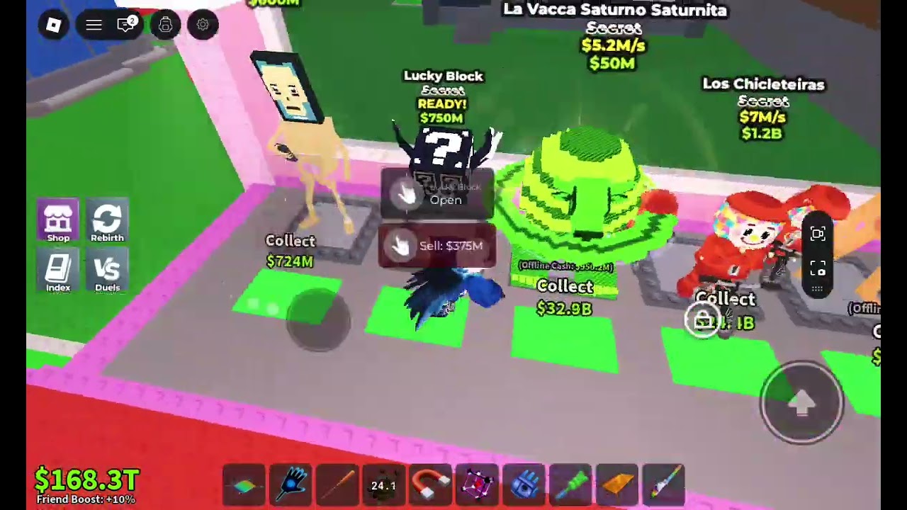 két secret lucky block nyitás Zétivel.