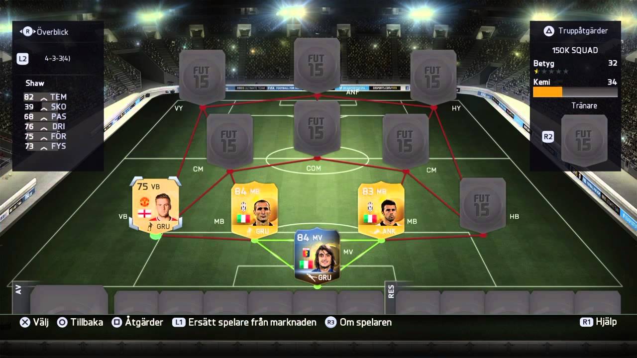 150k squad builder Fifa15