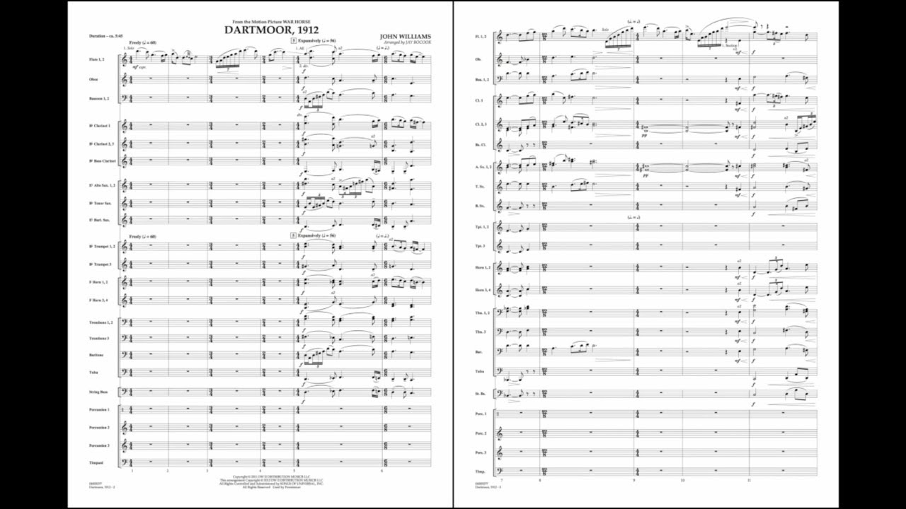 Dartmoor, 1912 (from War Horse) by John Williams/arr. Jay Bocook