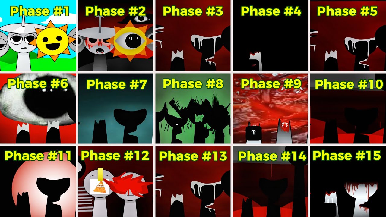 Mix All Clukr vs Mr. Sun In Sprunki Incredibox | From Phase 1 to Phase 15 . Phase 1 ... Phase 15