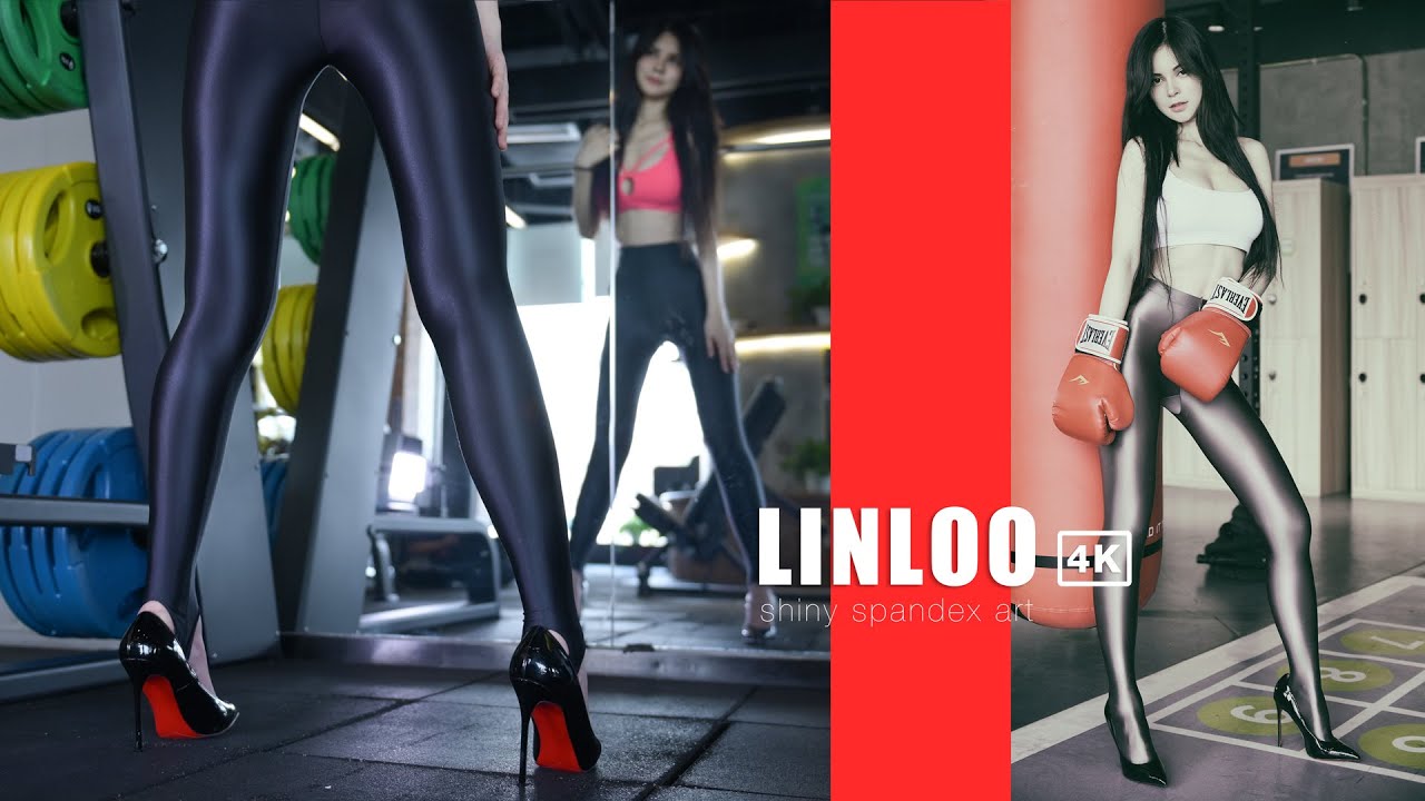 shiny spandex art ｜Mia，training in the GYM 2020  【4K】