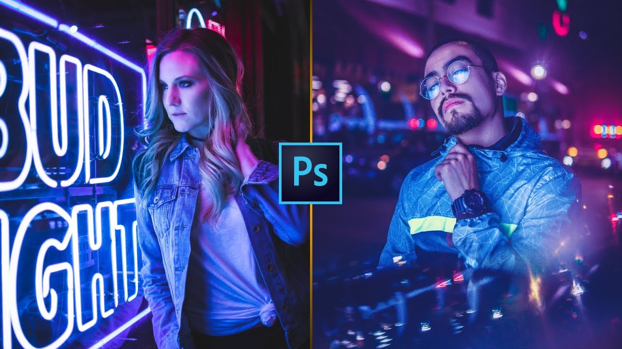 Pink and Blue Color Grading Effect in Photoshop | FREE Preset (2018)