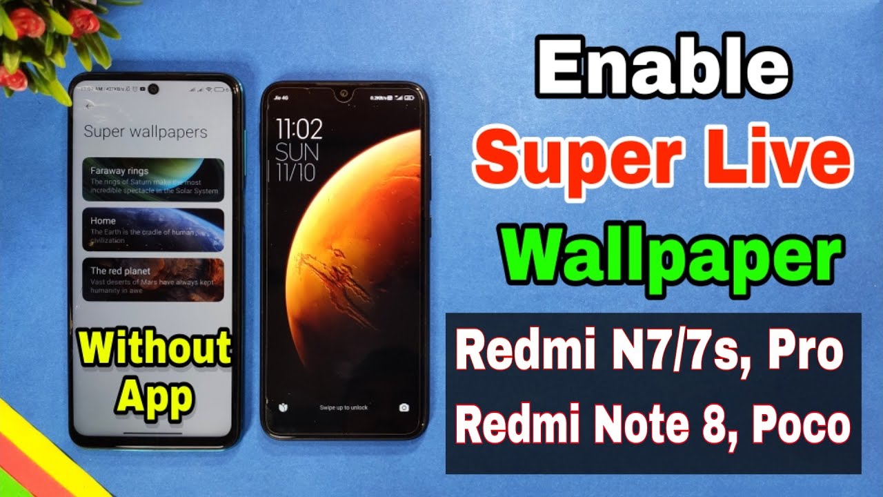Enable Miui 12 Super live wallpaper in any Redmi & Poco Device | How to use super live wallpaper