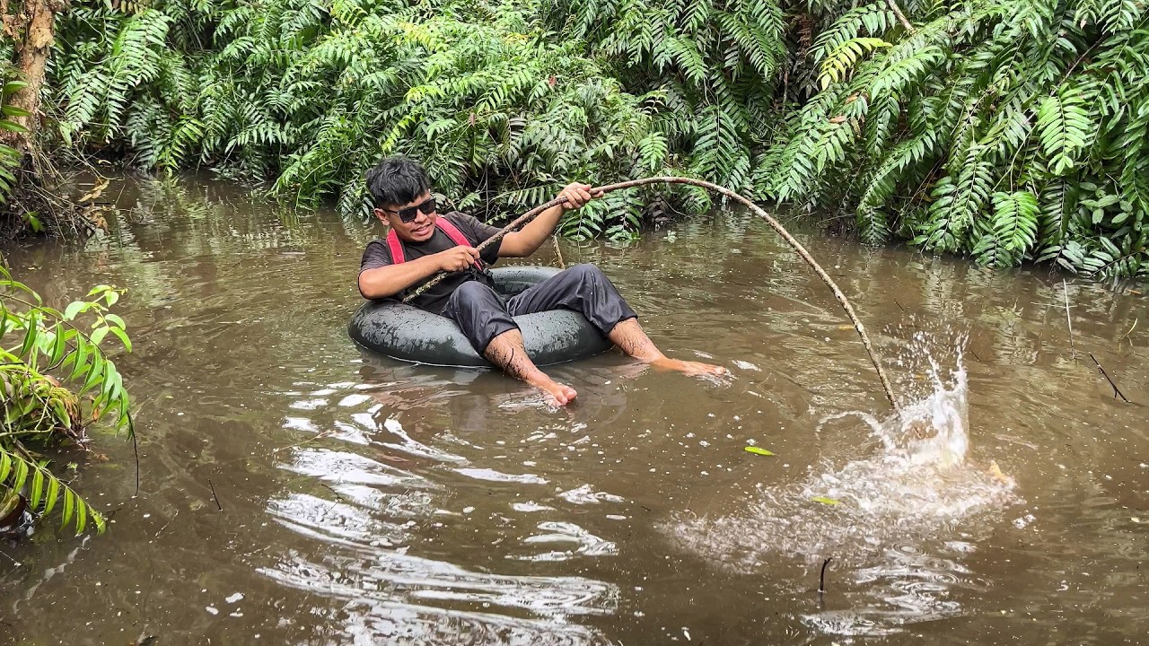 5 HARI BERBURU SAAT KEMARAU DAPAT IKAN, BELUT & BURUNG DI RAWA TENGAH HUTAN😅 #bocahpecicilan