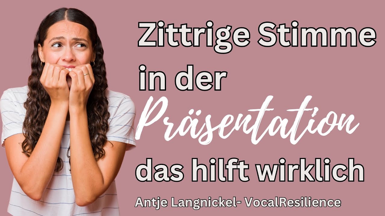 👉 Zittrige Stimme im Vortrag? DAS hilft wirklich! | Zitternde Stimme in Präsentationen & Gesprächen 