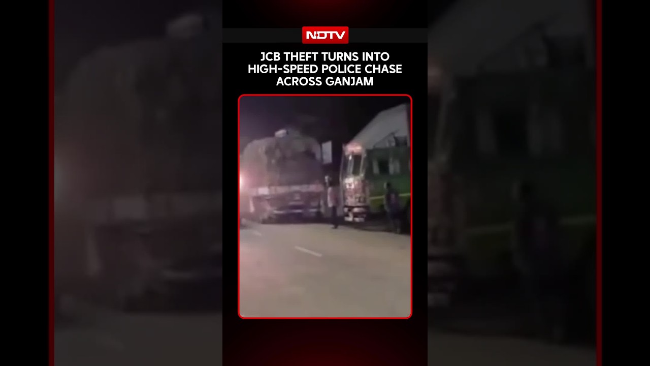 JCB Theft Turns Into High-Speed Police Chase Across Odisha's Ganjam