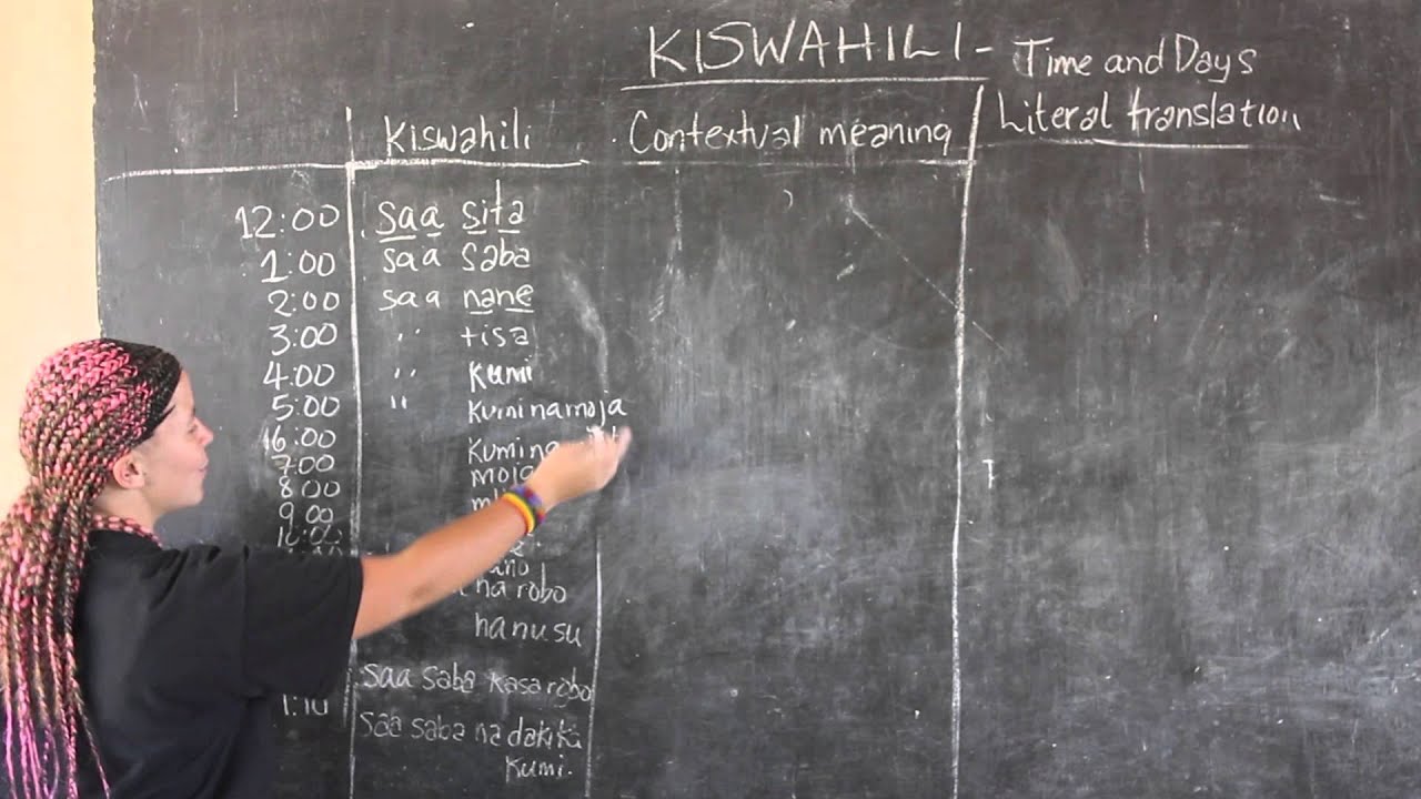 Video #13 - GO! presents: BEST Swahili Tutorials - TIME & DAYS Part 2 (live from Tanzania)