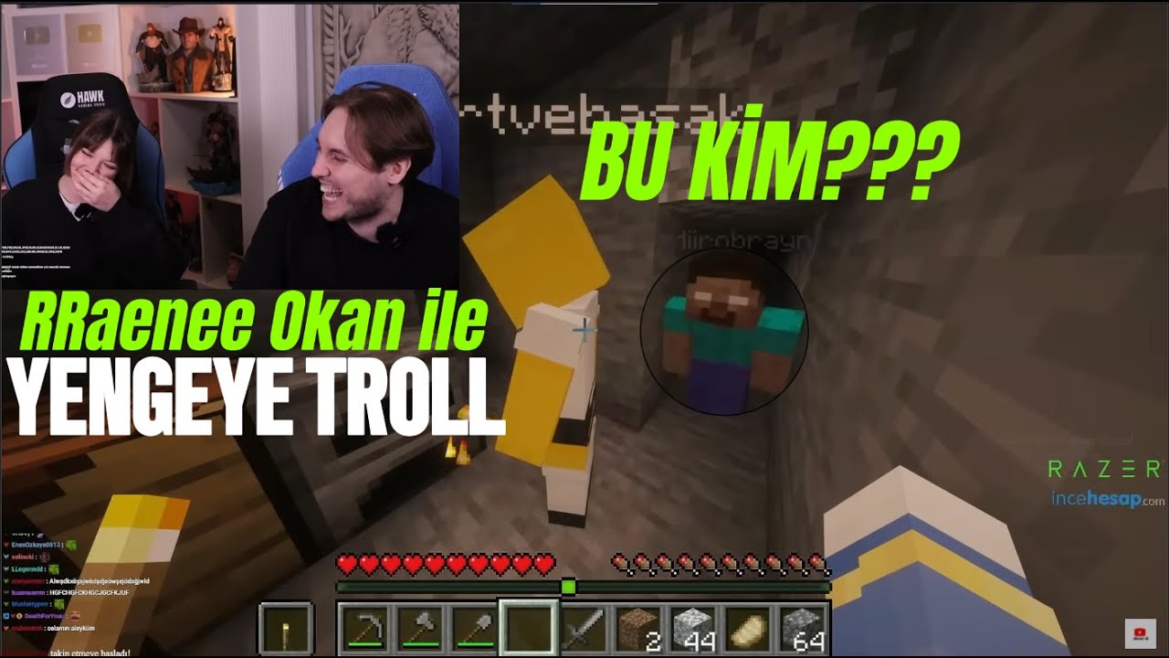 RRaenee Okan ile, Yengeye Herobrine troll &uuml;  yapıyorlar