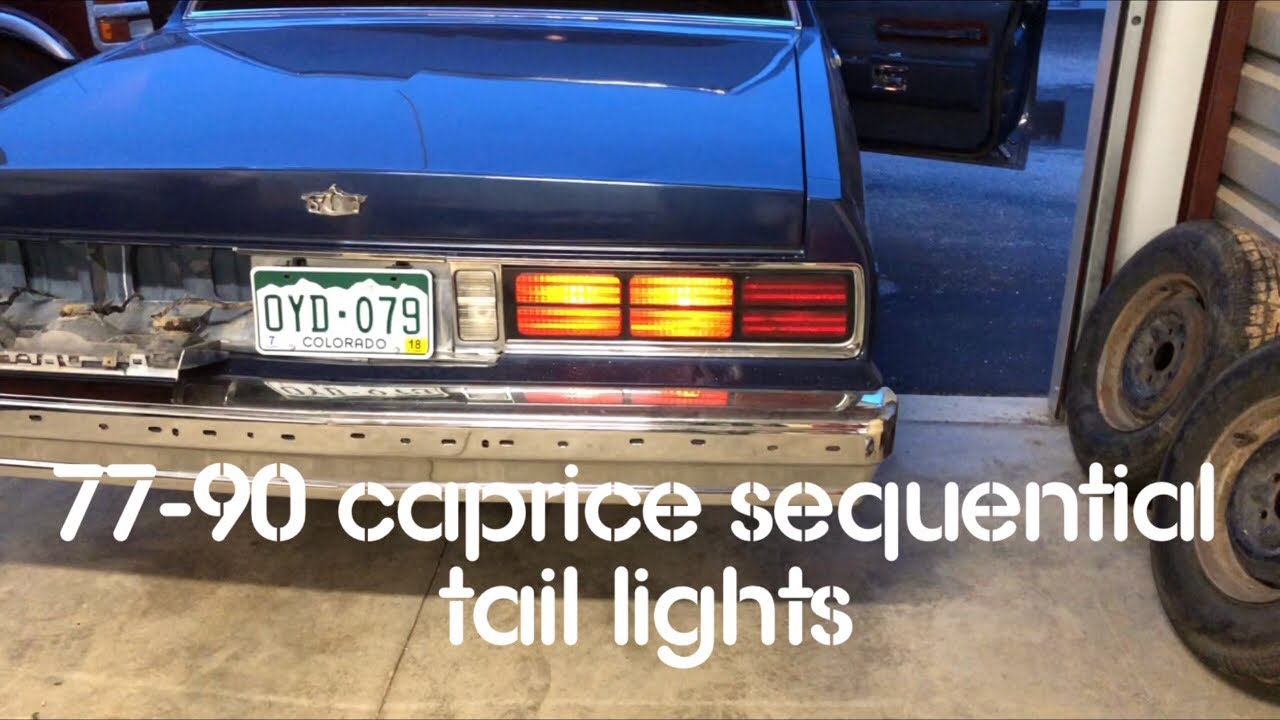 77-90 Caprice Sequential Tail Lights IN STOCK!!