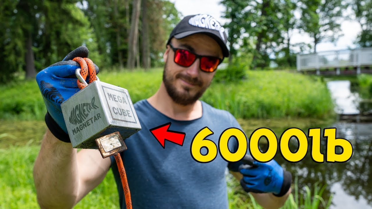 Magnet Fishing with SUPER STRONG Magnet