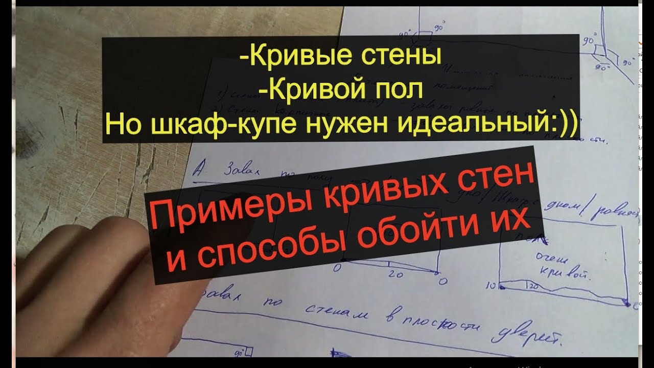 Установка шкафа-купе в кривые проемы. Теория и примеры