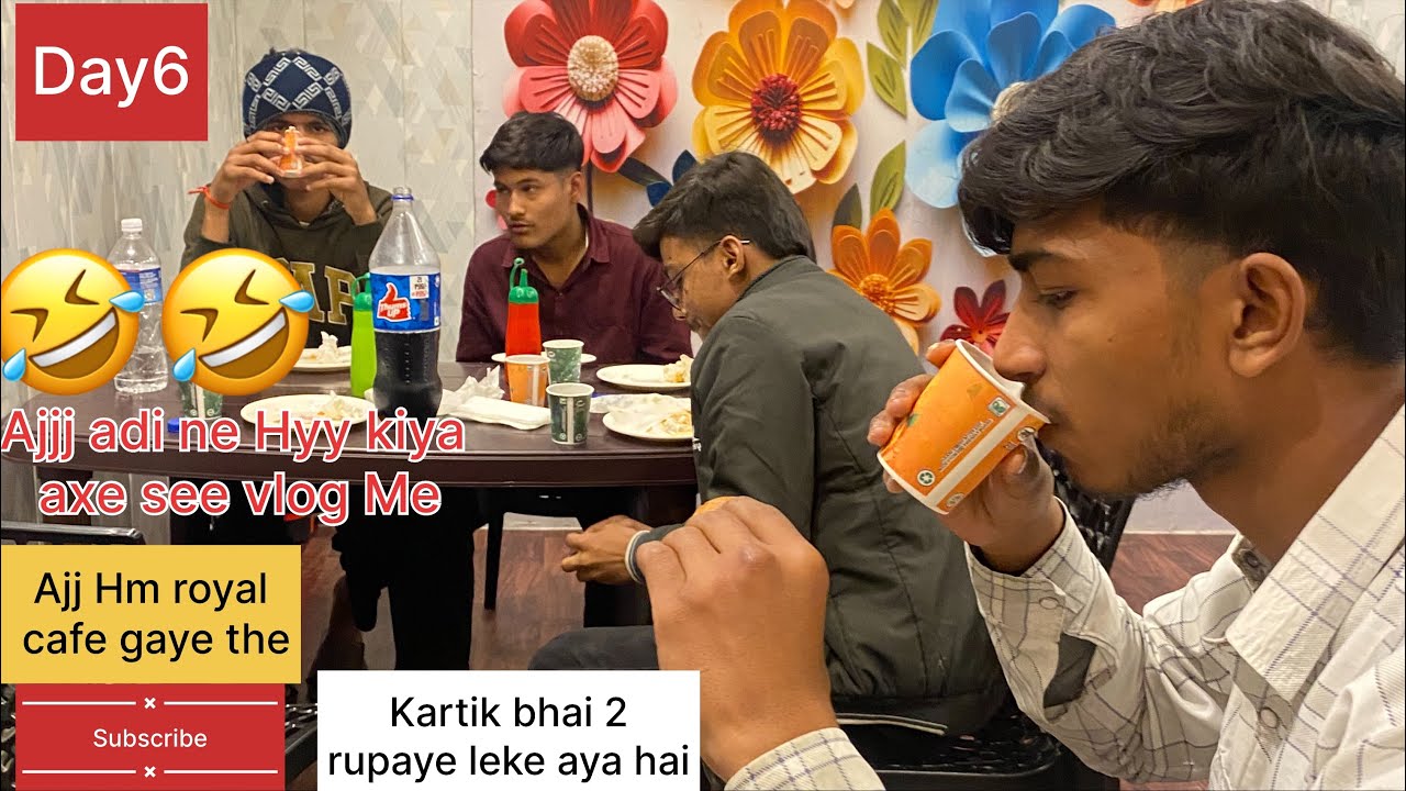 Day6 gyzz 100 day ka chalenge or Ajj hm royal cafe gaye hai #viralvideo #1mviewers #8millionviews 
