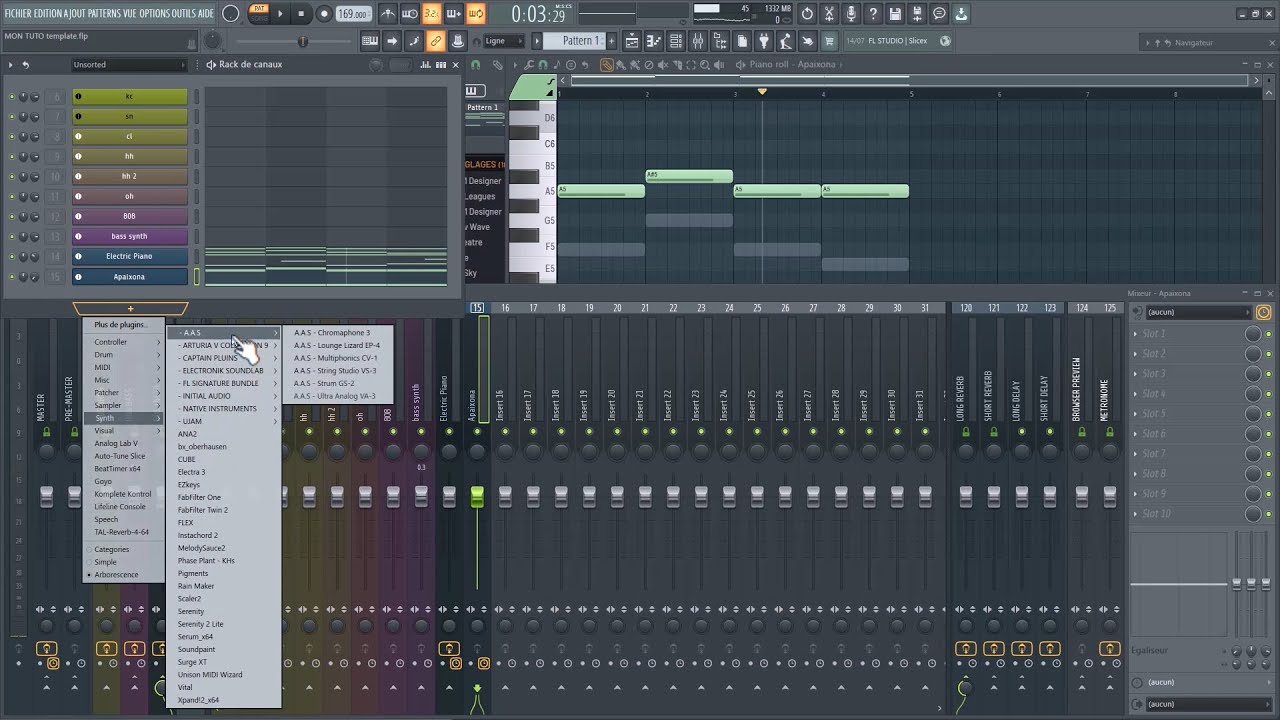 FAIRE UNE PROD A PARTIR DE TEMPLATE FL STUDIO - GAGNER UN TEMPS DE FOU - pART 2 : La prod [TUTO MAO]