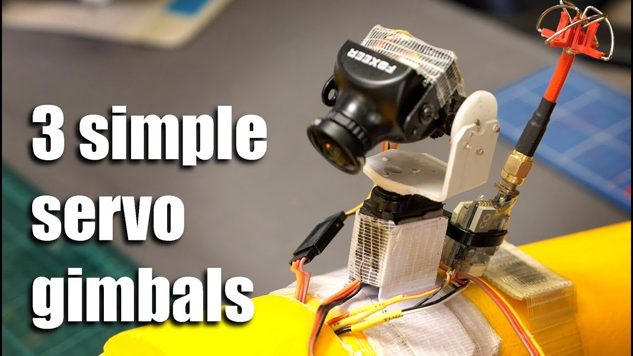 Simple Pan Tilt and Roll servo gimbals