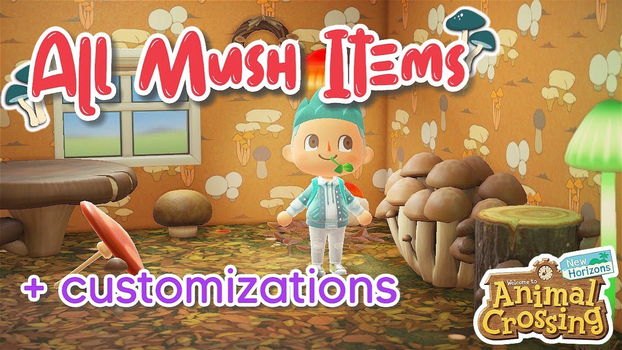 🍄ALL 12 NEW MUSH Items + Customizations! Animal Crossing