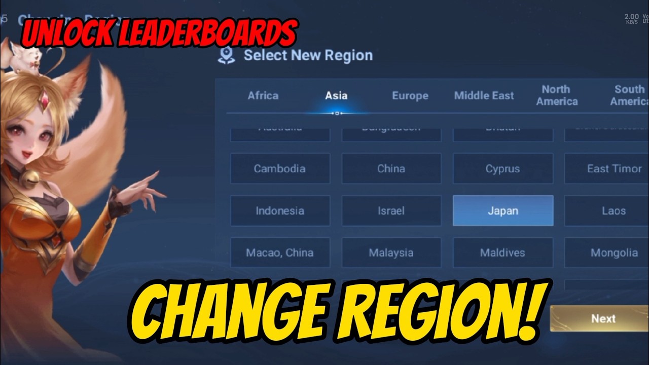 How To Change Region And Unlock More Cities In Honor Of Kings Global?