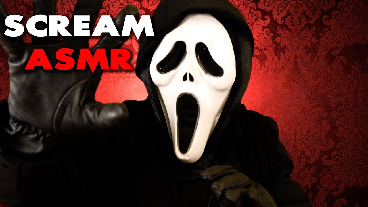 ASMR| Scream Cosplay Ghostface (Whispering, Leather Sounds,Tapping) (ITA/ENG ASMR)