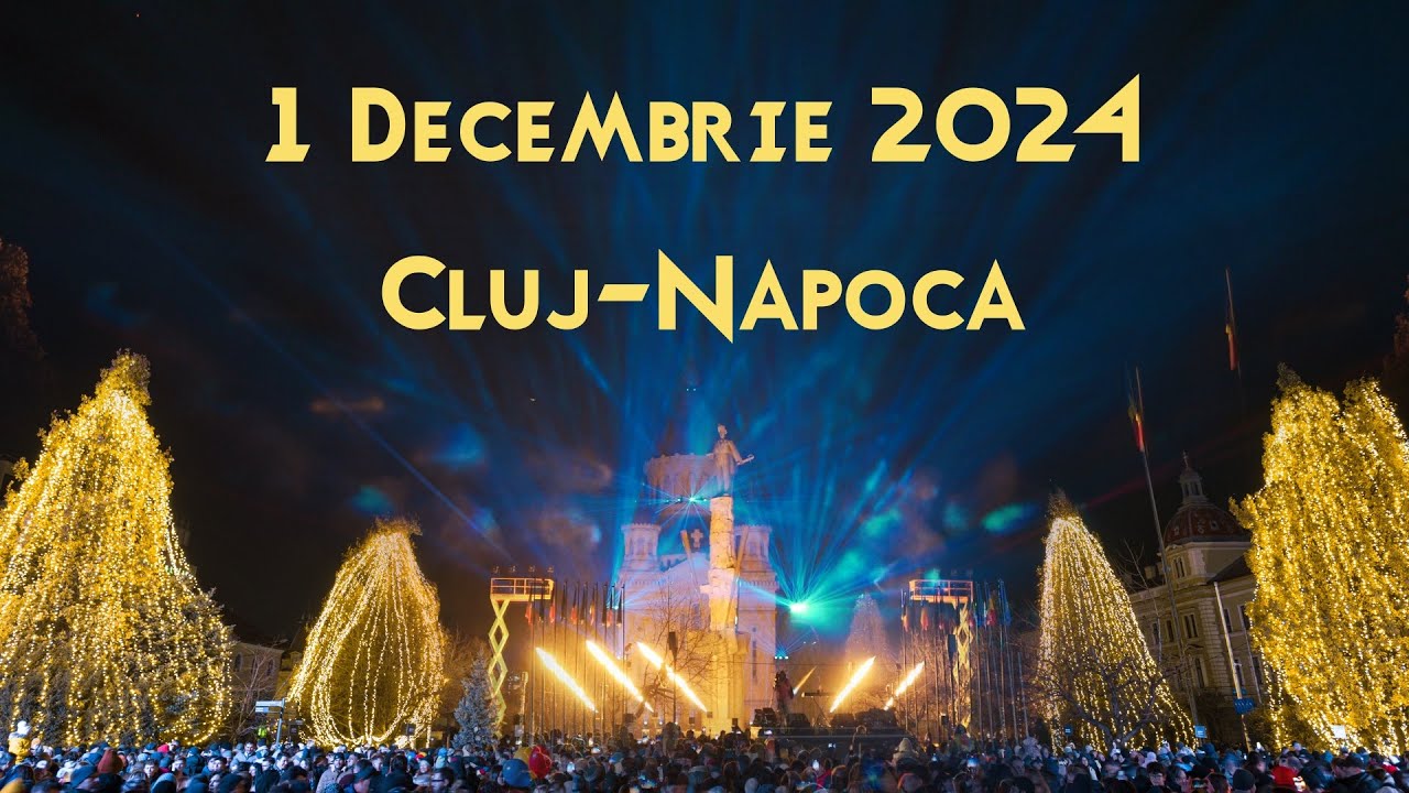 Spectacol special de Foc și Drone în Cluj Napoca | 1 Decembrie 2024