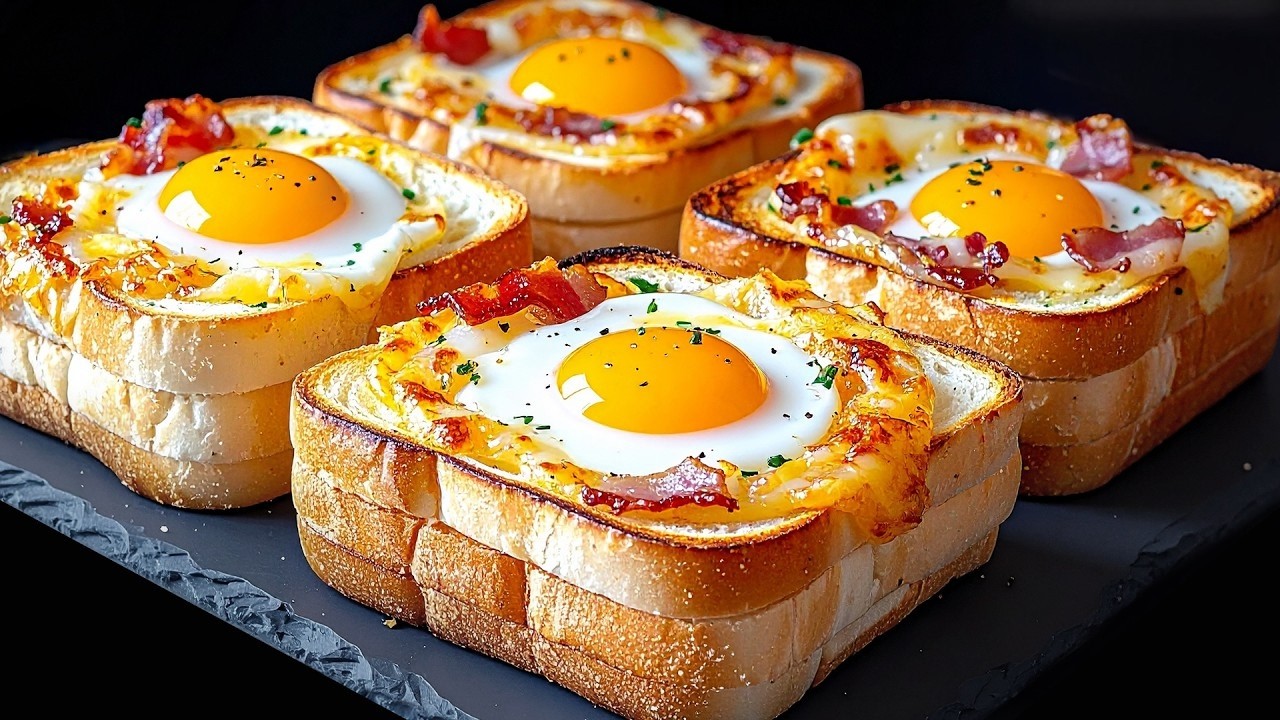 Wenn Sie Eier und Brot haben, ist dieses Rezept für Sie! Ein neues Frühstück in 15 Minuten