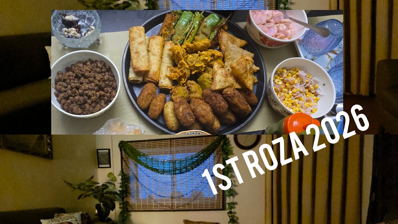 Alhumdulillah  1st roza done with my family/Aj after banana k ihtmam kia/rehmat wala Ashrah/