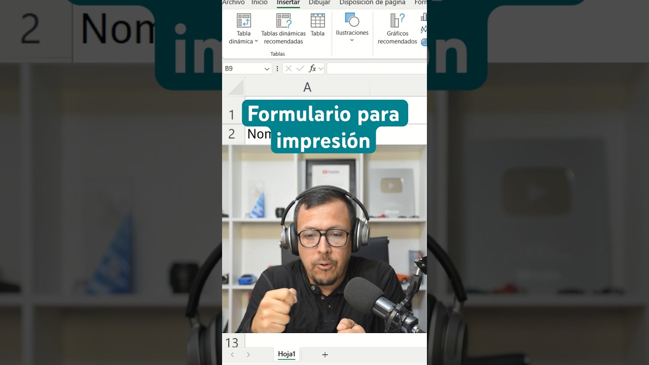 C&oacute;mo automatizar formatos de formulario para imprimir en Excel.