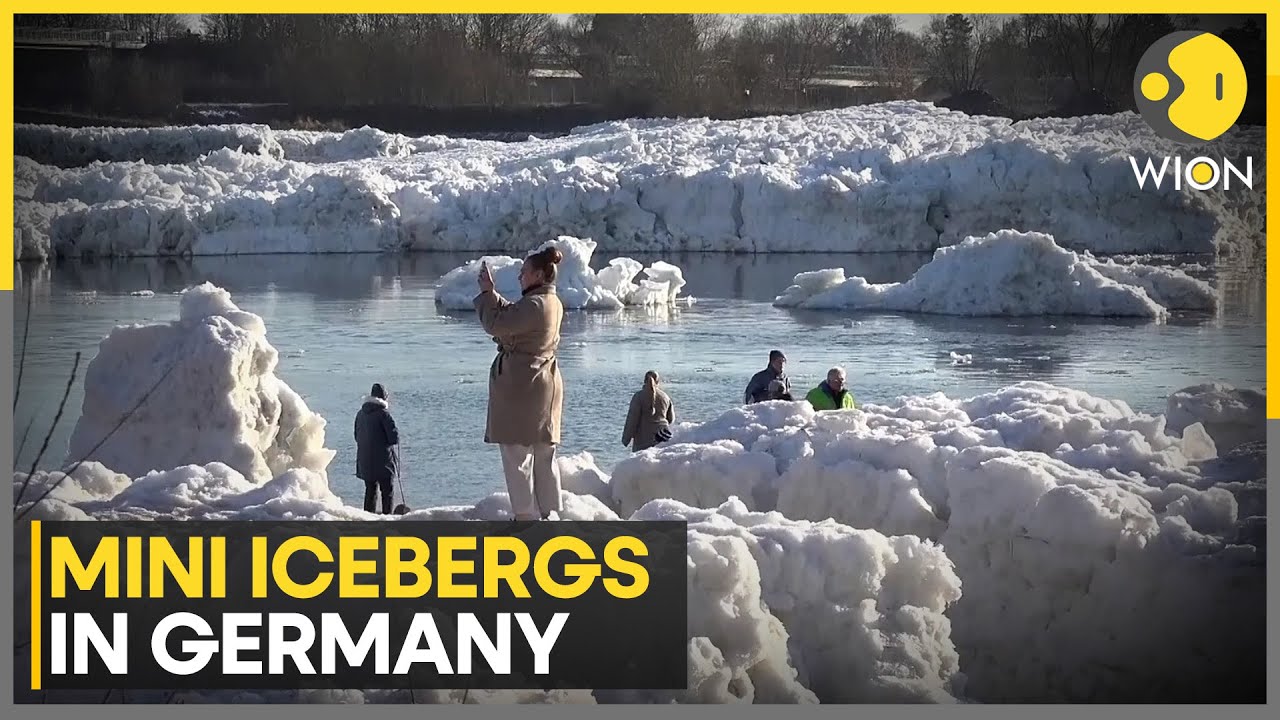 Germany’s Elbe River Forms Mini Icebergs As Rare Winter Freeze Delights Locals | WION