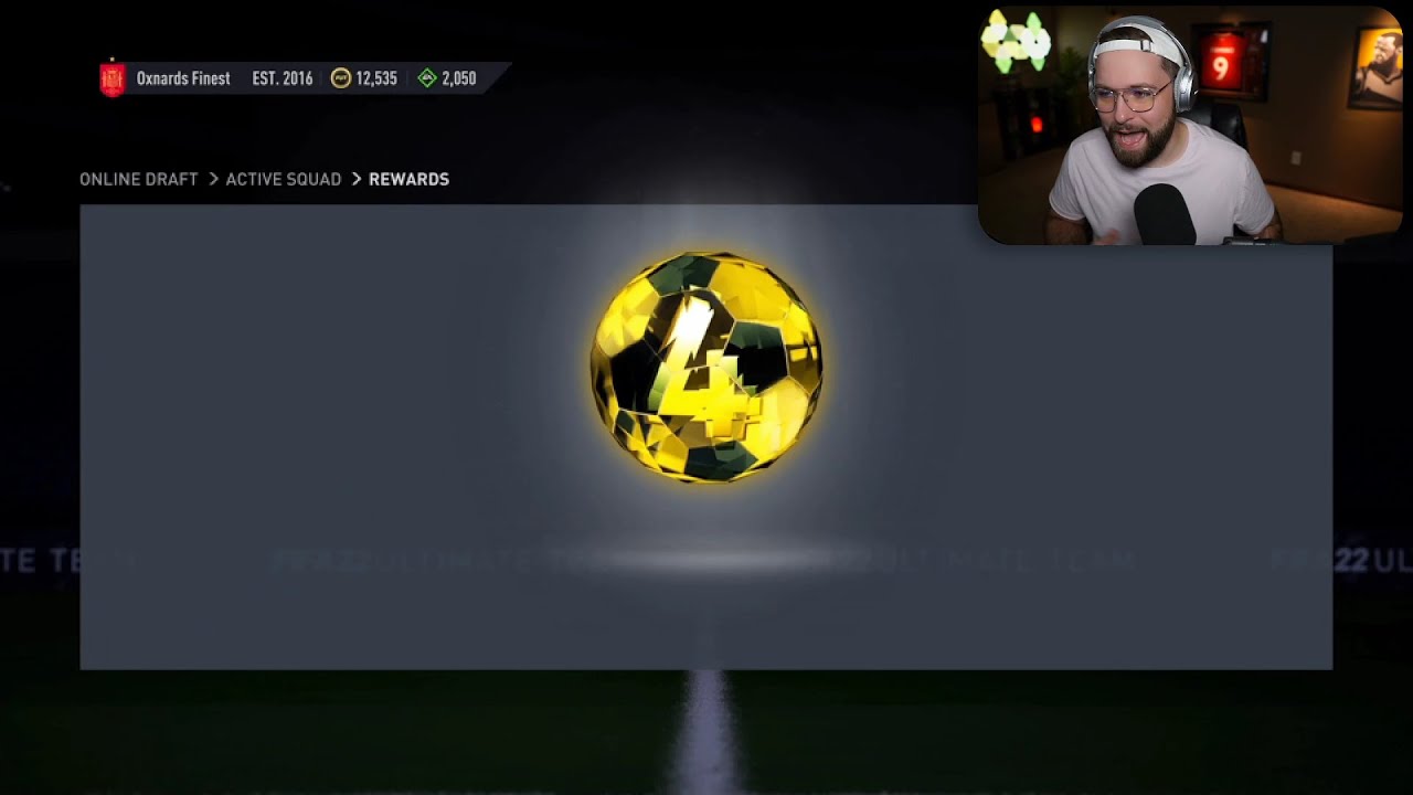 "first fifa 22 draft win rewards"